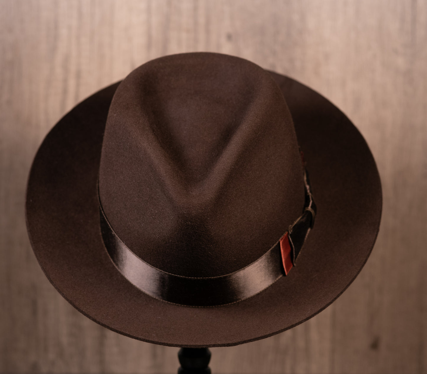 Dark Brown Beaver Fur Fedora