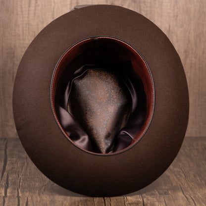 Dark Brown Beaver Fur Fedora