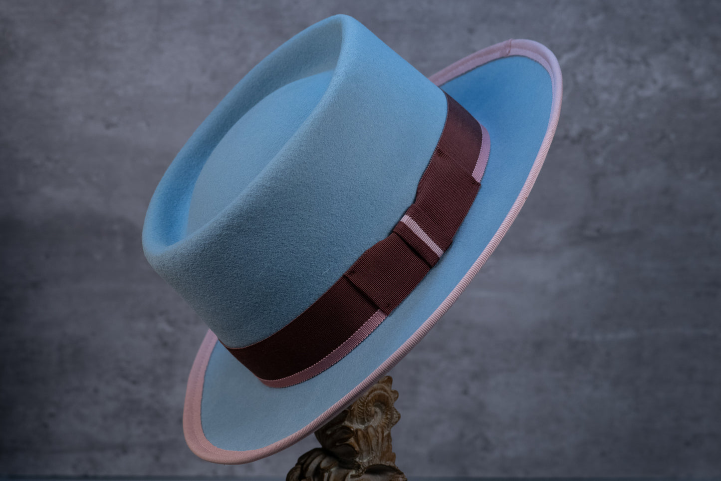 Sky Blue Rabbit Fur Felt