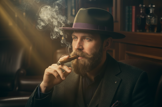 Olive Beaver Fur Fedora