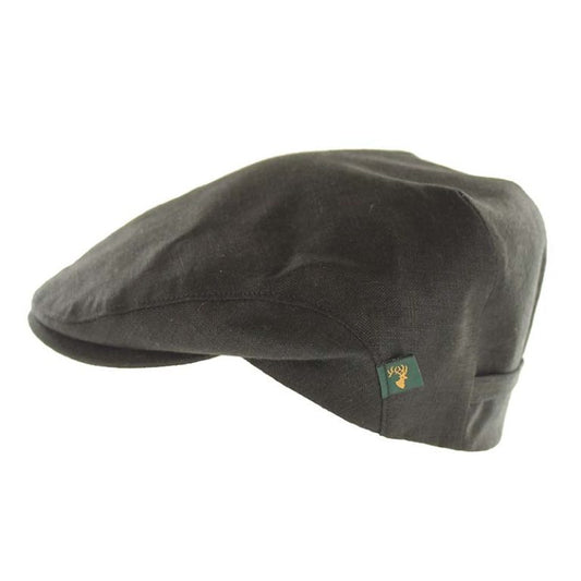 Black Trinity Linen Cap by Mucros Weavers