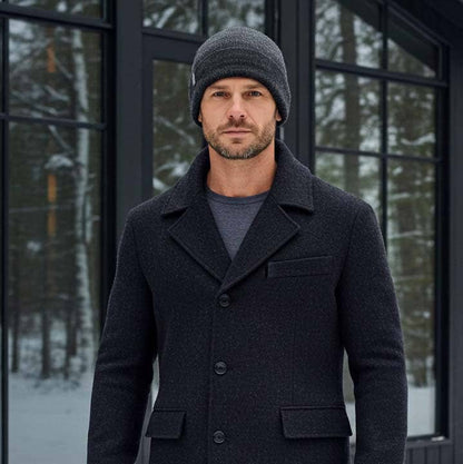 Brushed Alpaca Beanie - Noir