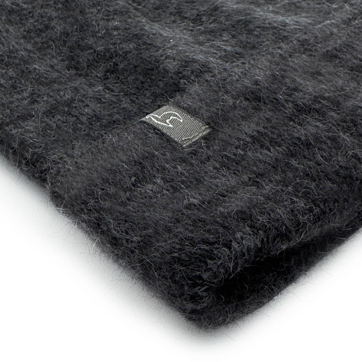 Brushed Alpaca Beanie - Noir