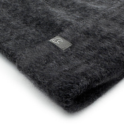 Brushed Alpaca Beanie - Noir