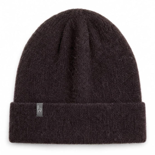 Brushed Alpaca Beanie - Blackberry