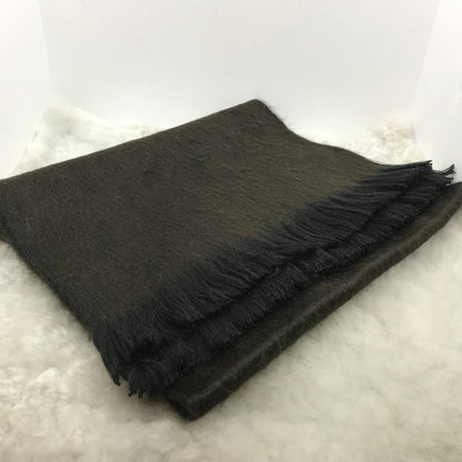 Brown Moose Woven Alpaca Scarf