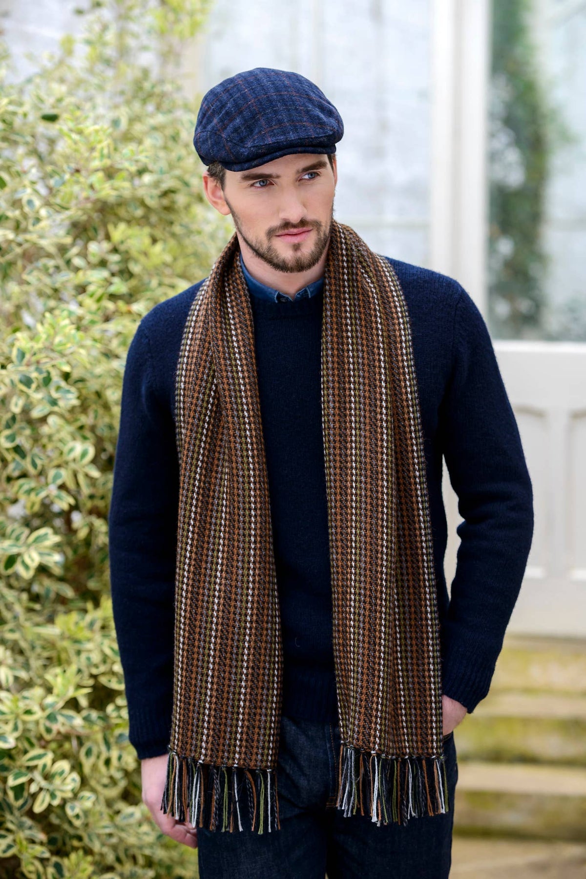 Navy Irish Tweed Trinity Cap