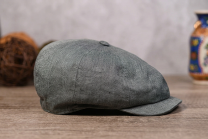 Olive Baker Boy Cap Solaro Linen & Silk