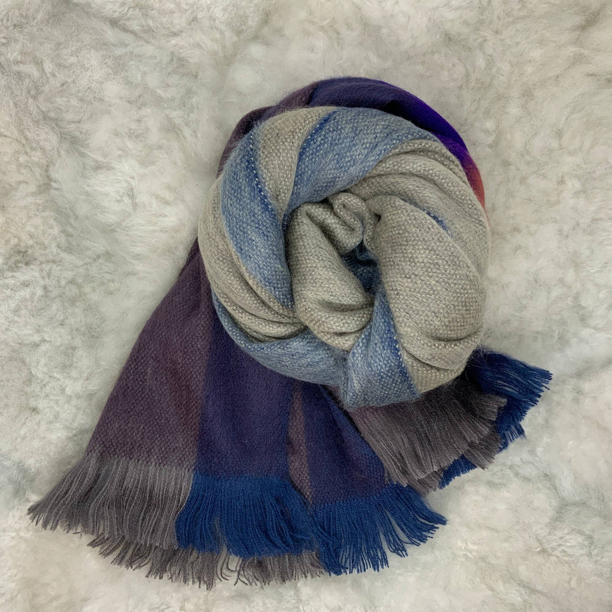 Stormy Glen Woven Alpaca Scarf
