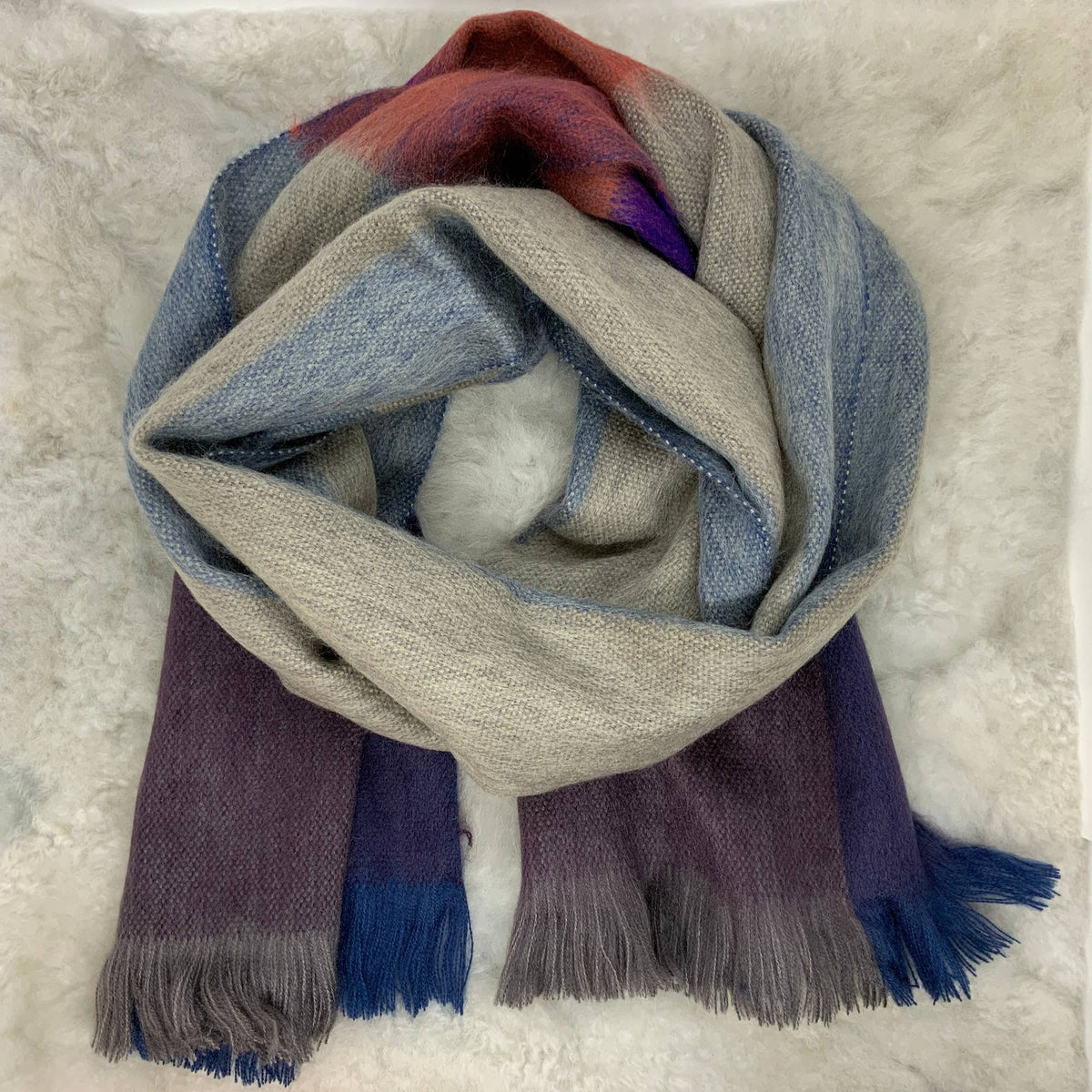 Stormy Glen Woven Alpaca Scarf