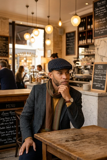 Navy Irish Tweed Trinity Cap